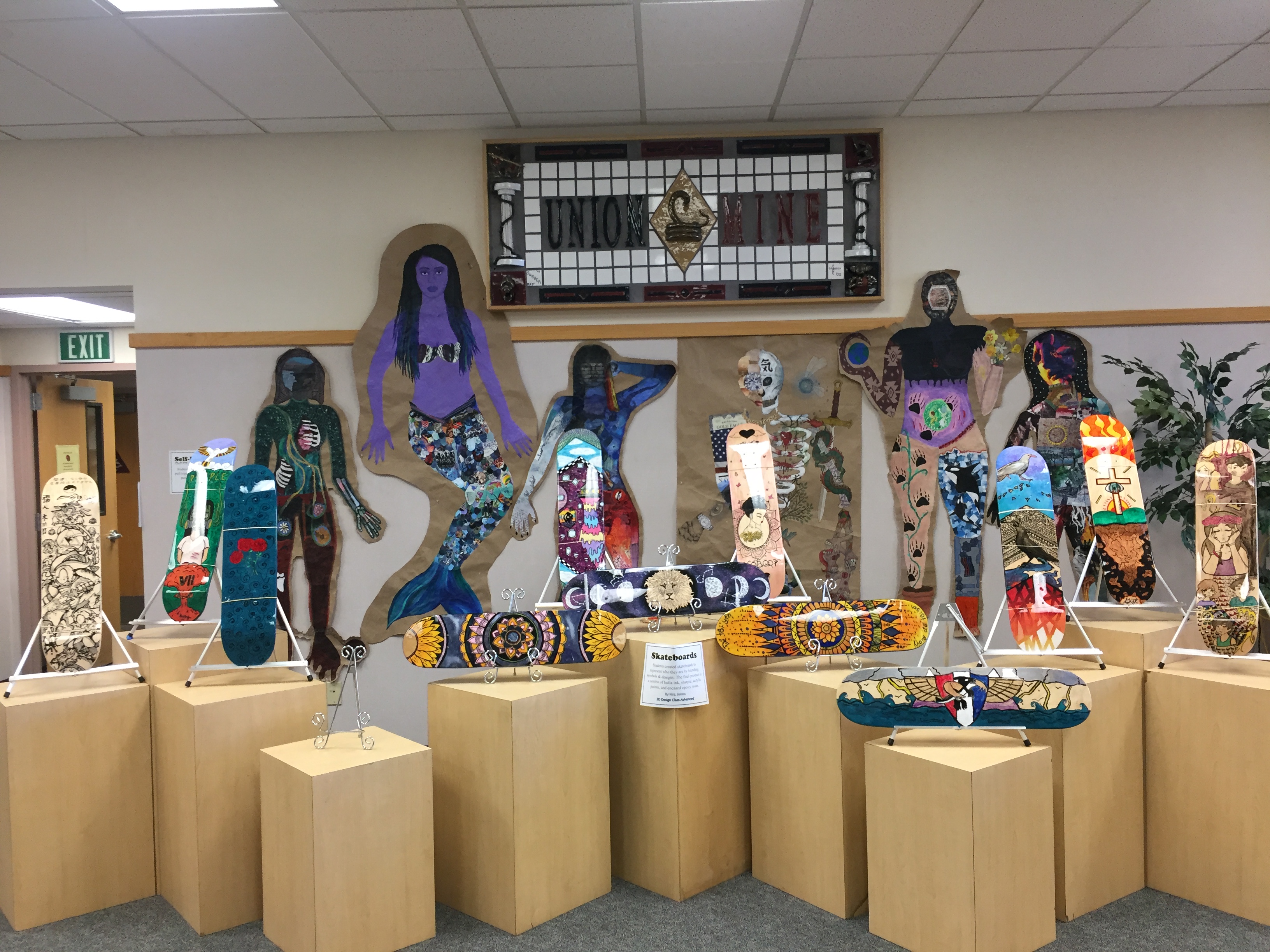 Art projects on display